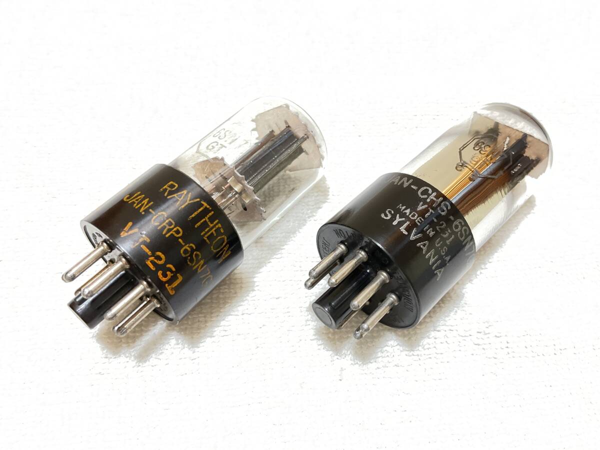 RAYTHEON , SYLVANIA 6SN7GT ／ VT-231 Bad Boy（T型プレート