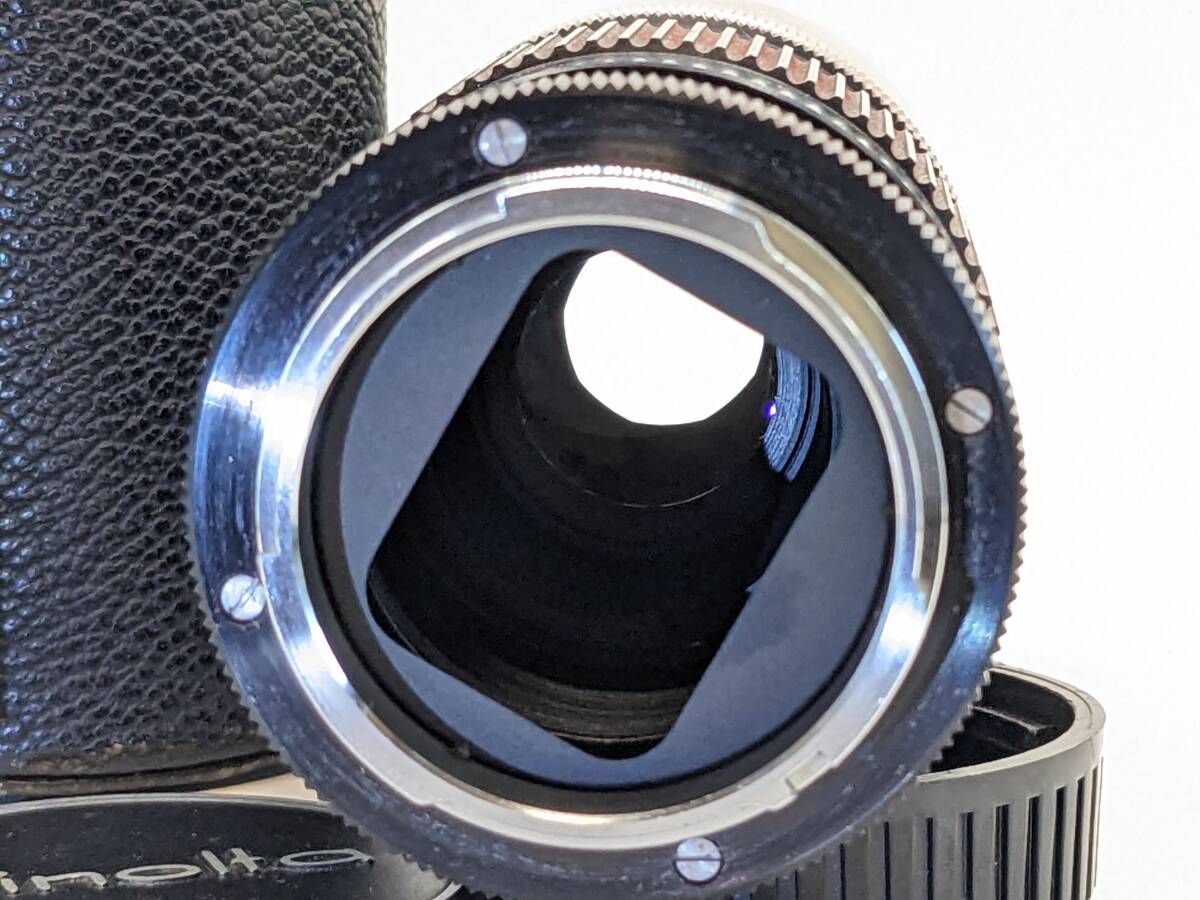★希少 / 実用美品★ ミノルタ Minolta TELE ROKKOR-QE 200mm F5 / メタルフード D52NA 前後キャップ付き 望遠レンズ #3244_39_20_画像9