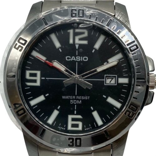 ◆ CASIO カシオ MTP-VD01D-1BVUDF 腕時計 メンズウォッチ 文字盤ブラック 【稼働確認済】MB ai KBB3