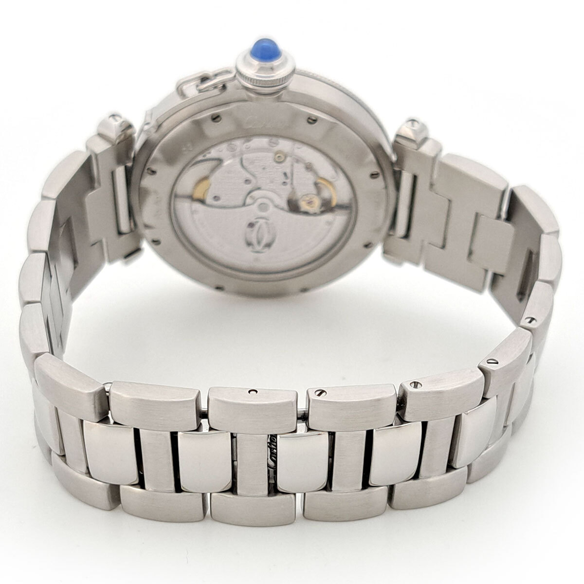 カルティエ パシャ コンベックスグリッド 38mm Overhauled W31059H3 自動巻き ステンレススティール メンズ CARTIER 中古 【時計】_画像3