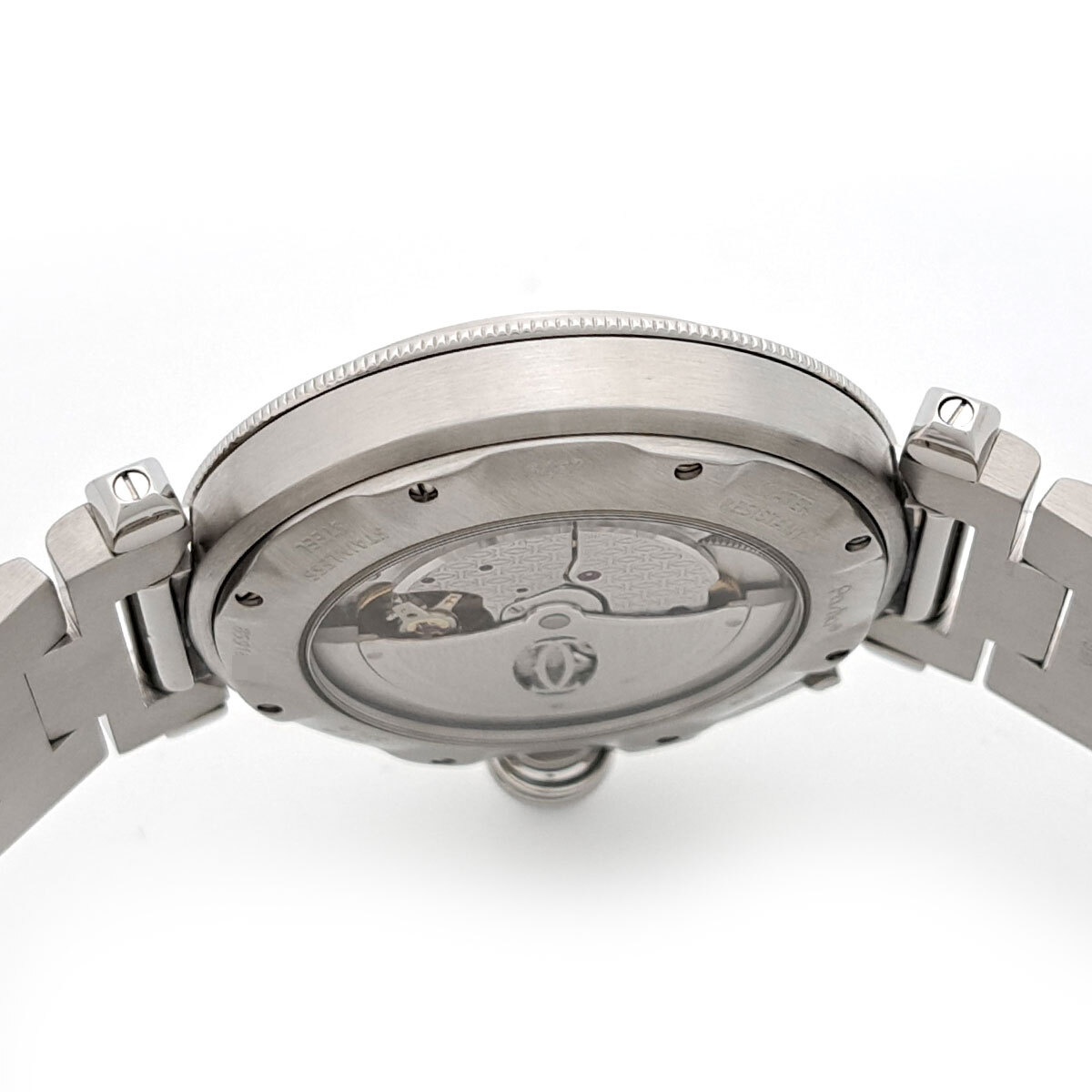 カルティエ パシャ コンベックスグリッド 38mm Overhauled W31059H3 自動巻き ステンレススティール メンズ CARTIER 中古 【時計】_画像6