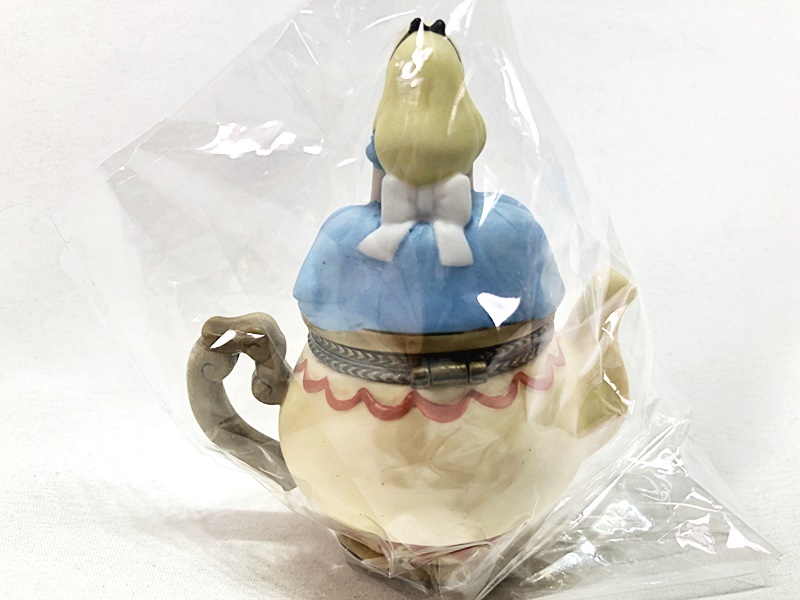 【美品】ディズニー　不思議の国のアリス　陶器製　箱庭フィギュア　加藤工芸 加藤工芸 ディズニー 不思議の国のアリス クリスマス・ヒンジ
