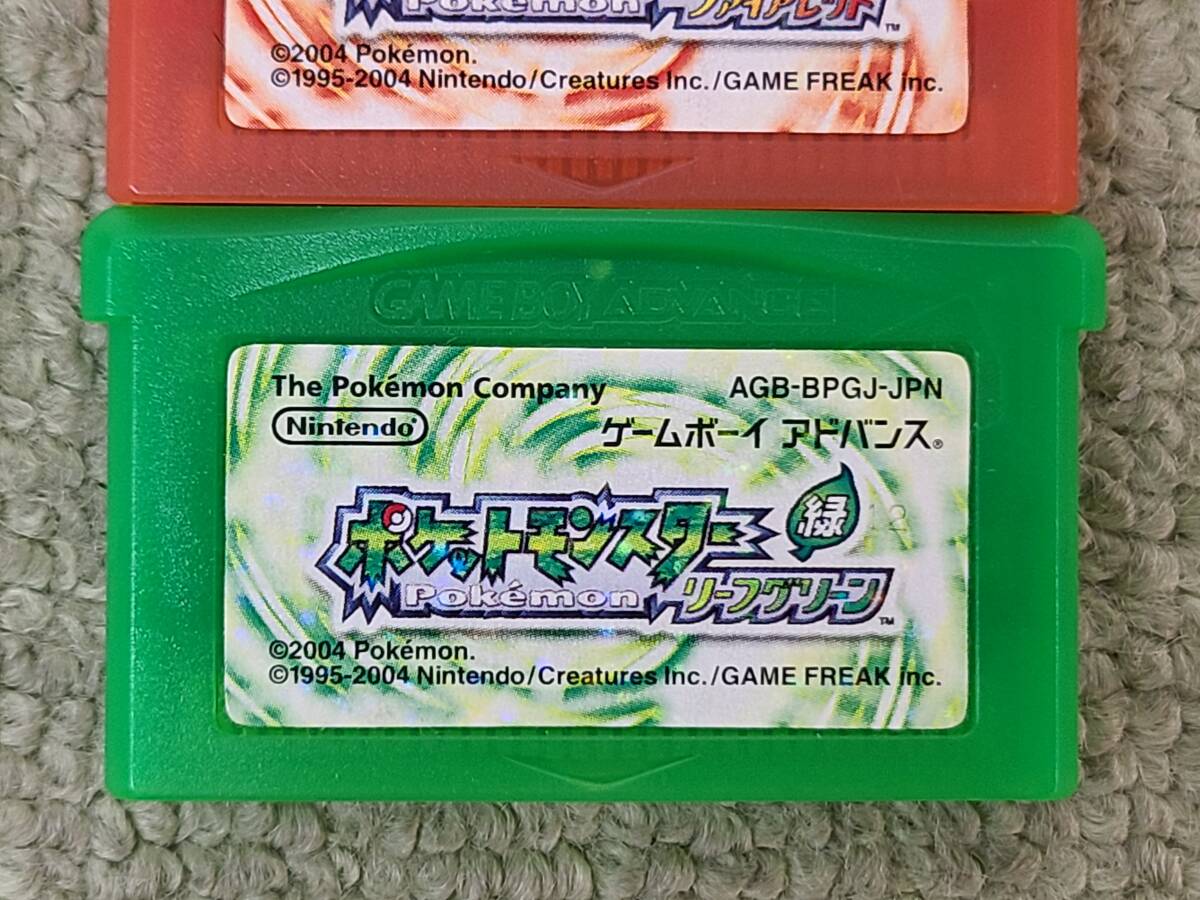 ポケモンDS GBA　ファイアレッド　プラチナ　サン　X ゲームソフト4点セット Pokemon Platinum Fire Red 2 set Nintendo DS GameBoy Advance