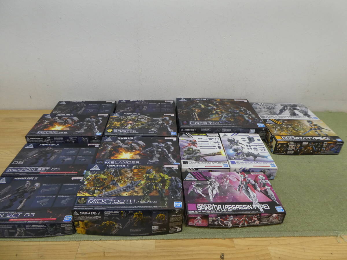 115-Z48) 未組立品 プラモデル まとめ売り 30MM オプションパーツ ミルクトゥース メランダー ライガーテイル アチェルビー 等