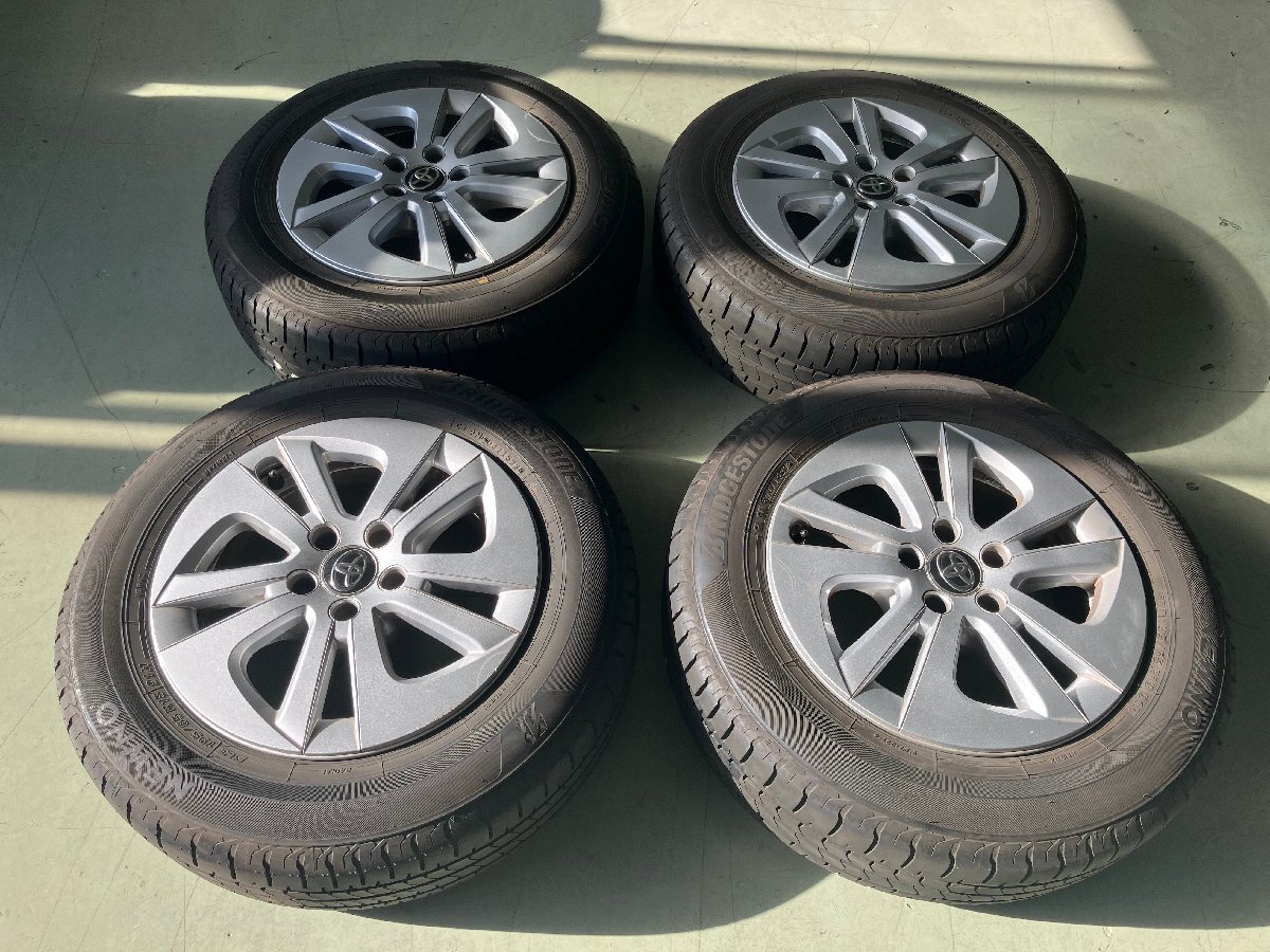 トヨタ プリウス純正15インチ ブリヂストン NEWNO 23年製 ◇プリウス等◇23年製 BS NEWNO 195/65R15 トヨタ純正アルミ4本