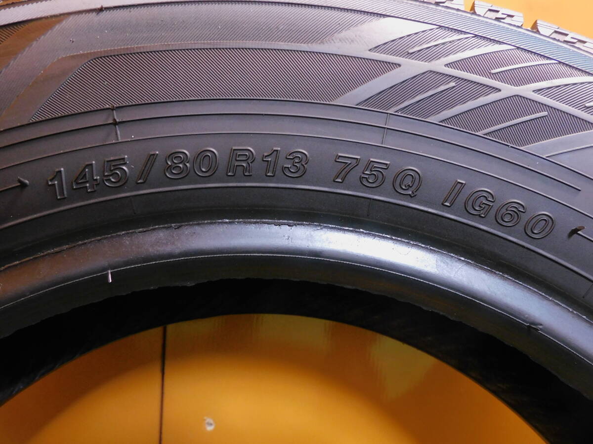 145/80R13 YOKOHAMA キャロル、スペーシア、アルト 制造年2021 4本 バリ溝★A671