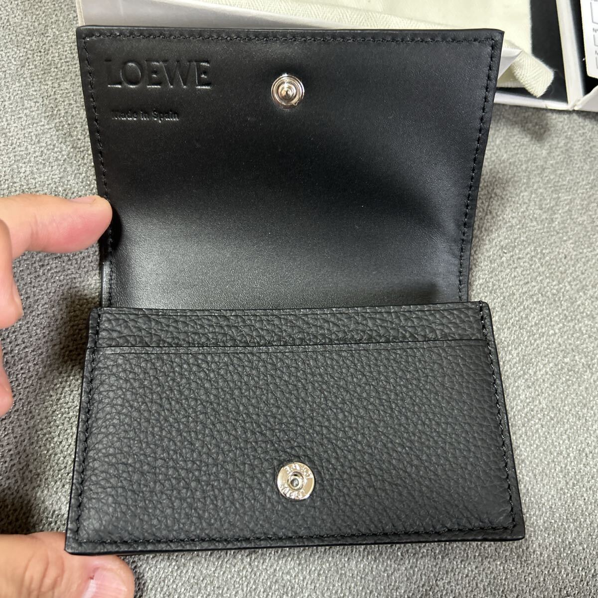 超値下げ‼️LOEWE ブラック レザー 名刺入れ ロエベ カードケース レザー ブラック 名刺入れ|Yahoo!フリマ