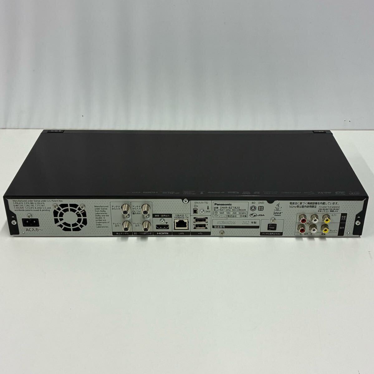 DMR-BZT820 HDD搭載 ブルーレイディスクレコーダー 2012年製 Yahoo!オークション - Panasonic DIGA 2012年製 ブルーレイ