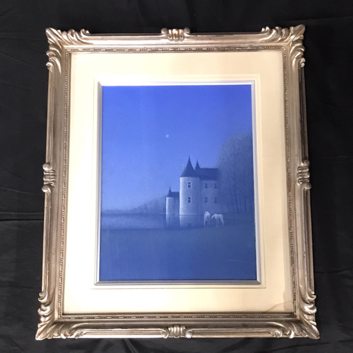 BobiokitasanA452 松浦敬文【水辺の城】F6 油絵 油彩 綺 BobiokitasanA452 松浦敬文【水辺の城】F6 油絵 油彩 綺 Amazon