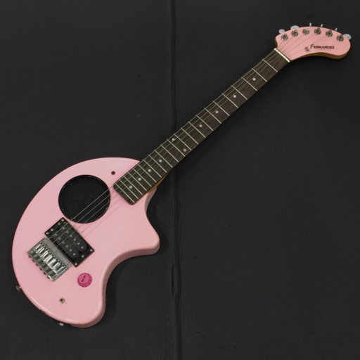 catcakemix様フェルナンデス ギター ZO-3 ジャンク ソフトケース付 フェルナンデス エレキギター ZO-3 ぞうさんギター ピンク 純正