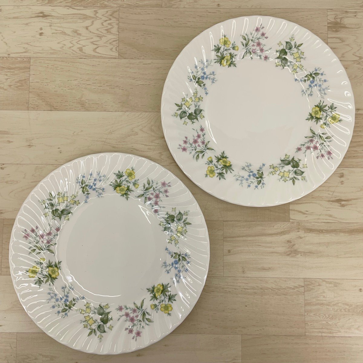 英国製　MINTON  spring valley ディナー大皿 5名様用 Minton Spring Valley bone china pattern