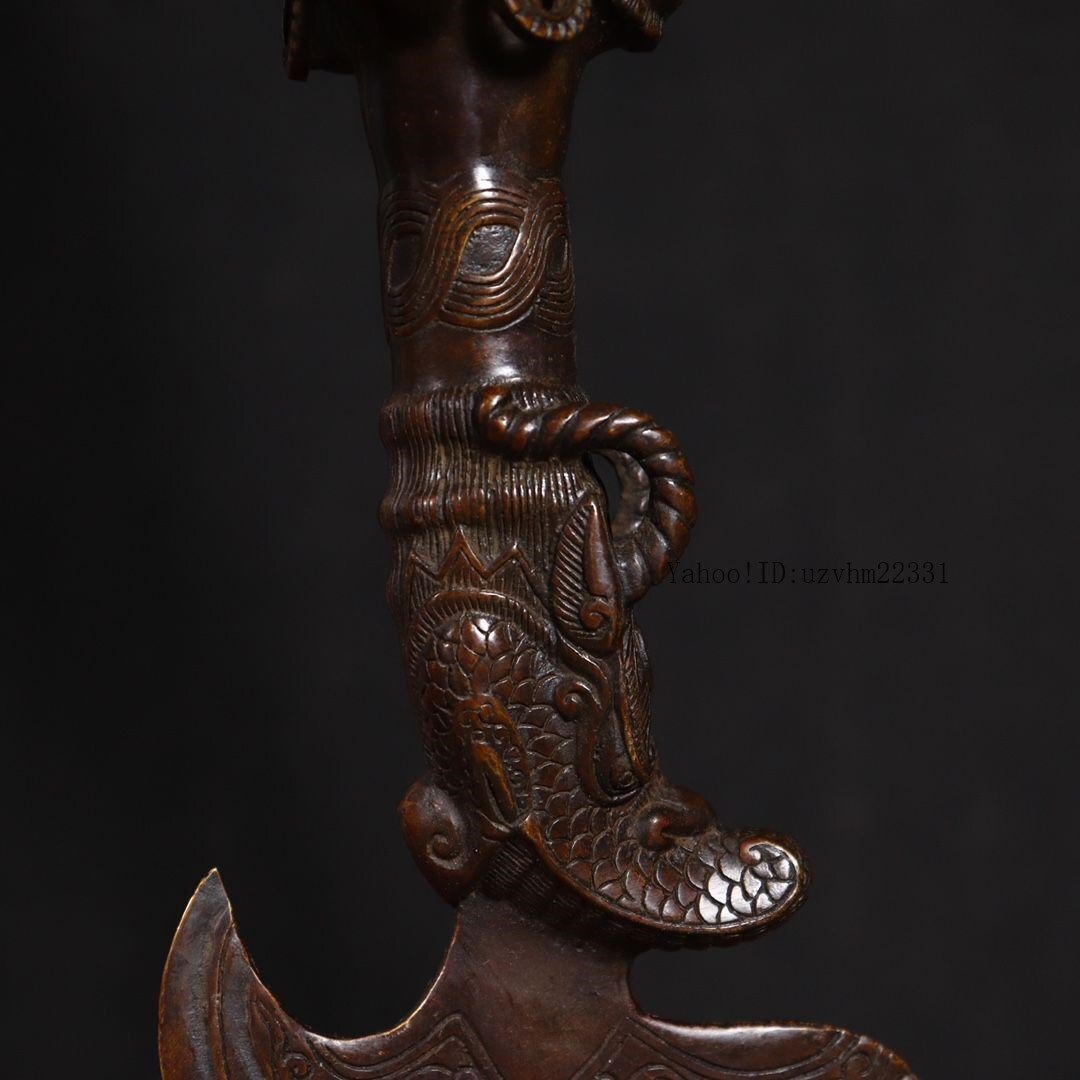 チベット密教法器 金剛こび降魔杵 普巴杵降魔斧 鎮宅辟邪