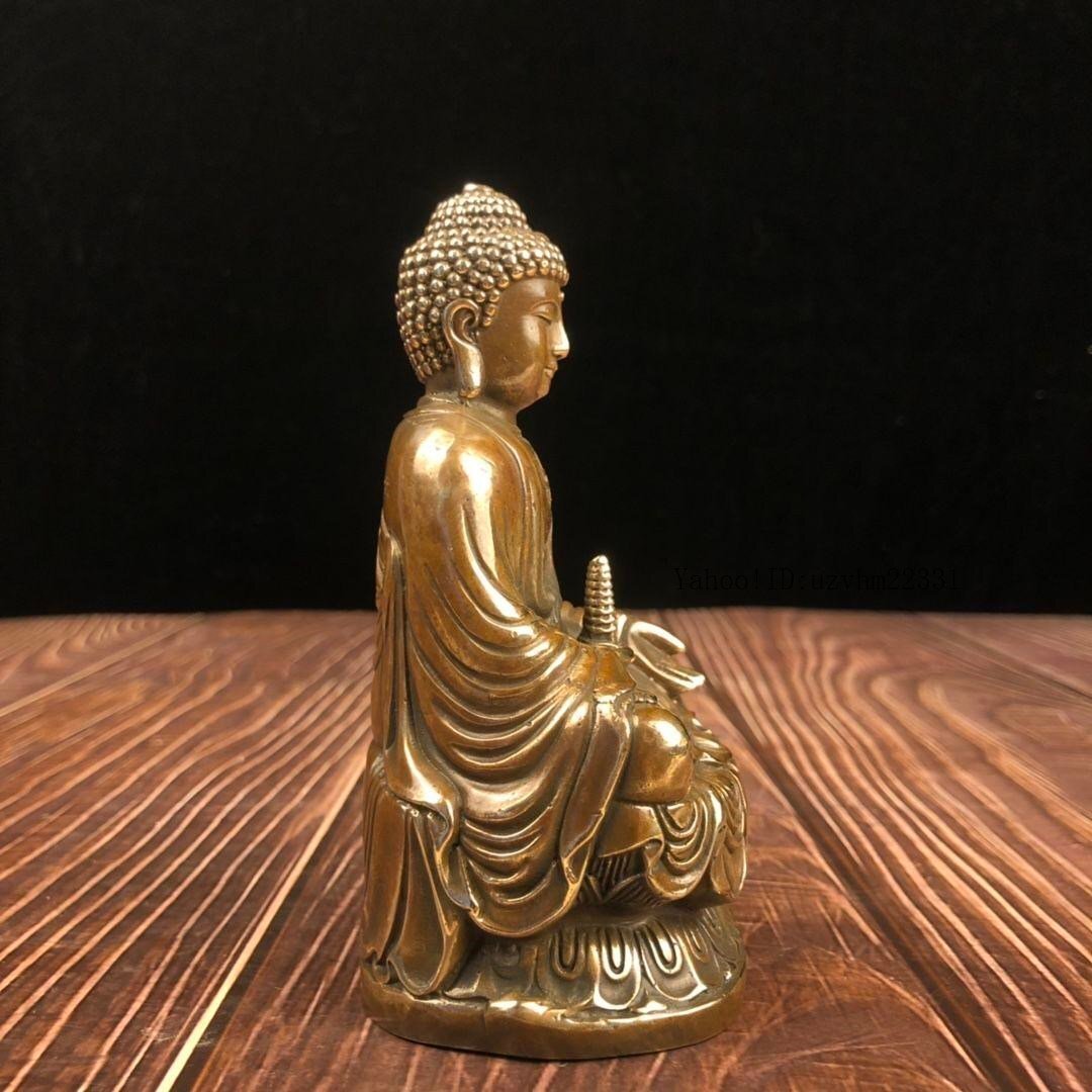 仏教美術 仏像 託塔如来仏祖像 小仏像 銅製 銅器 仏教美術 仏像 託塔如来仏祖像 小仏像 銅製 銅器