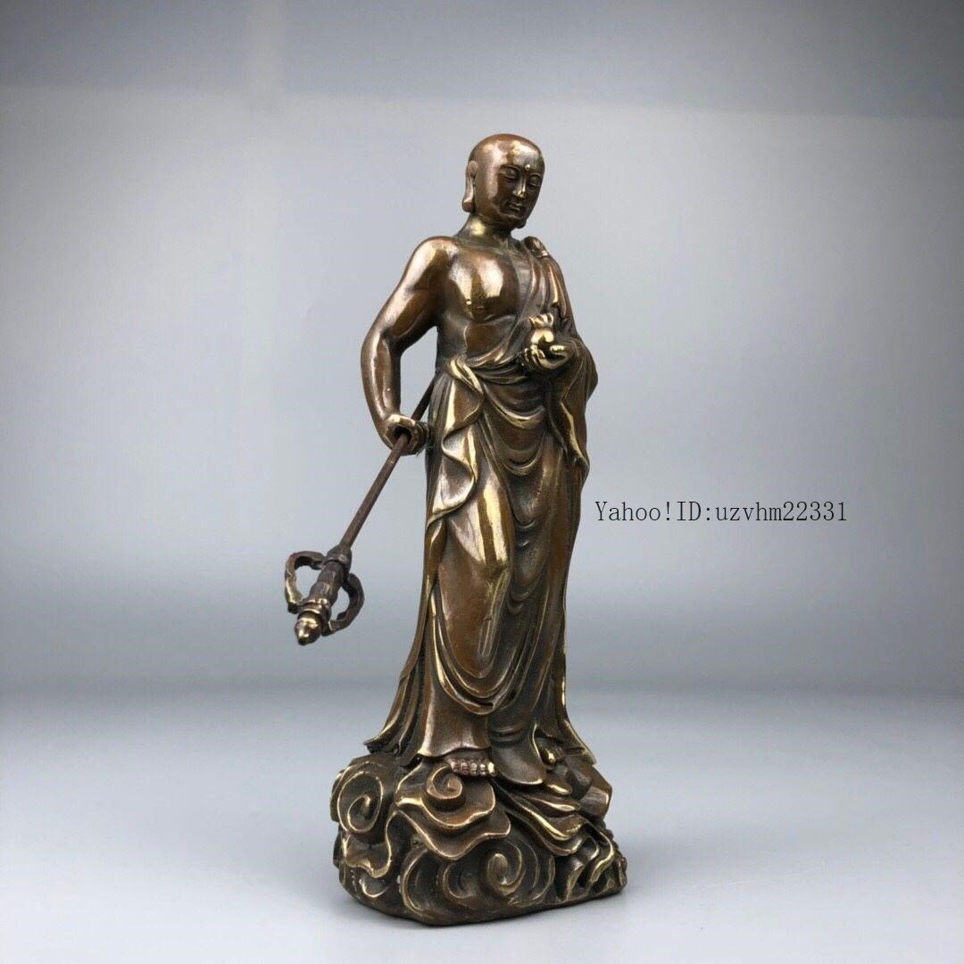 仏教美術 仏像 地蔵王仏像 銅製 銅器 工芸品 美術品 置物 仏教美術 仏像 地蔵王仏像 銅製 銅器 工芸品 美術品 置物
