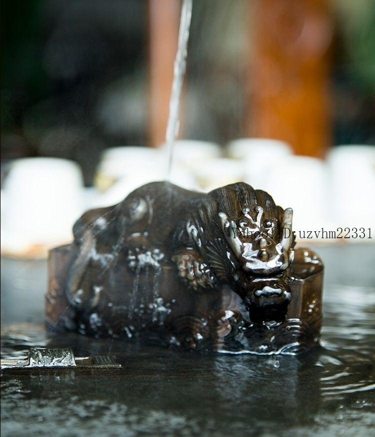 吸水獣 鎮尺 茶寵 茶道具 書道具 文房具 装飾品 工芸品 美術品