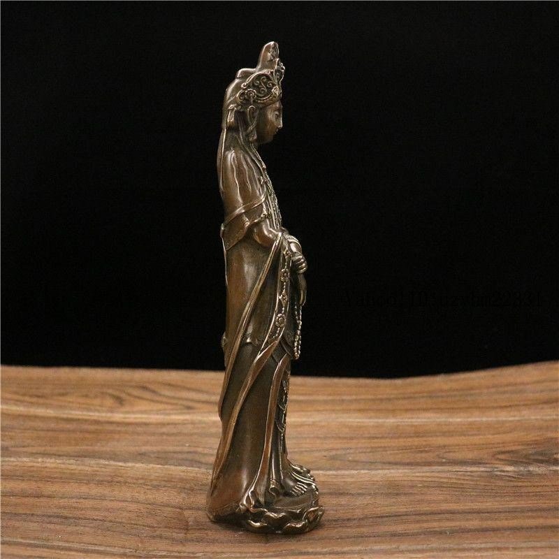 観音菩薩 仏像 銅製 工芸品 美術品 置物 観音菩薩 仏像 銅製 工芸品 美術品 置物