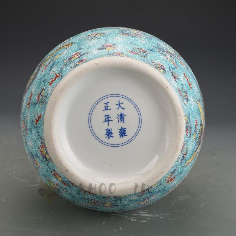 清雍正琺瑯彩鳳紋帯夜光賞瓶 景徳鎮 陶磁器 装飾品