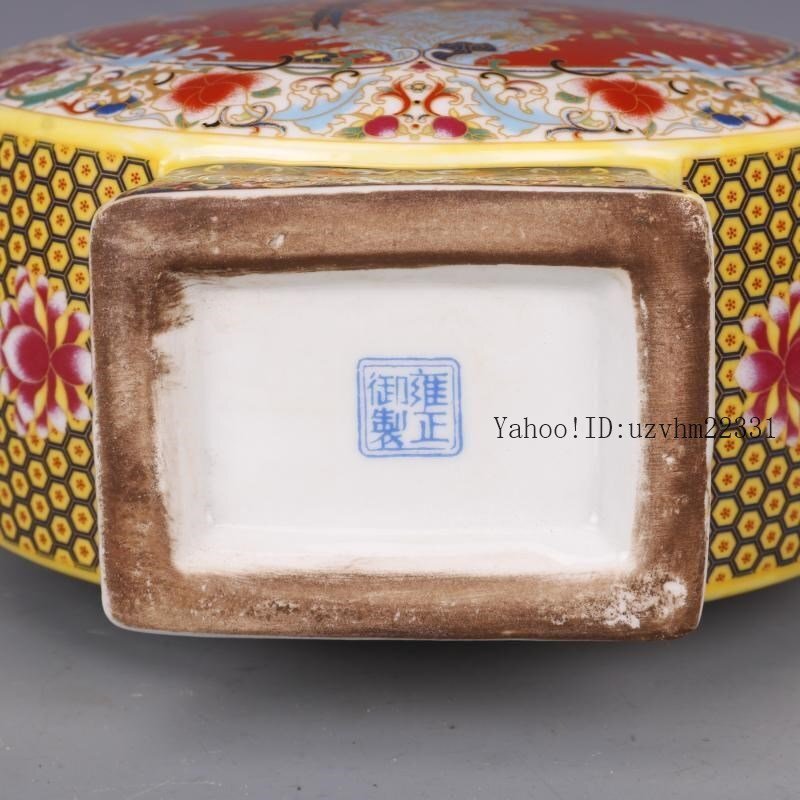 清雍正琺瑯彩花鳥四月抱月扁瓶 景徳鎮 陶磁器 装飾品 現代工芸品美術品 置物 Yahoo!オークション - 清雍正琺瑯彩花鳥四月抱月扁瓶 景徳鎮