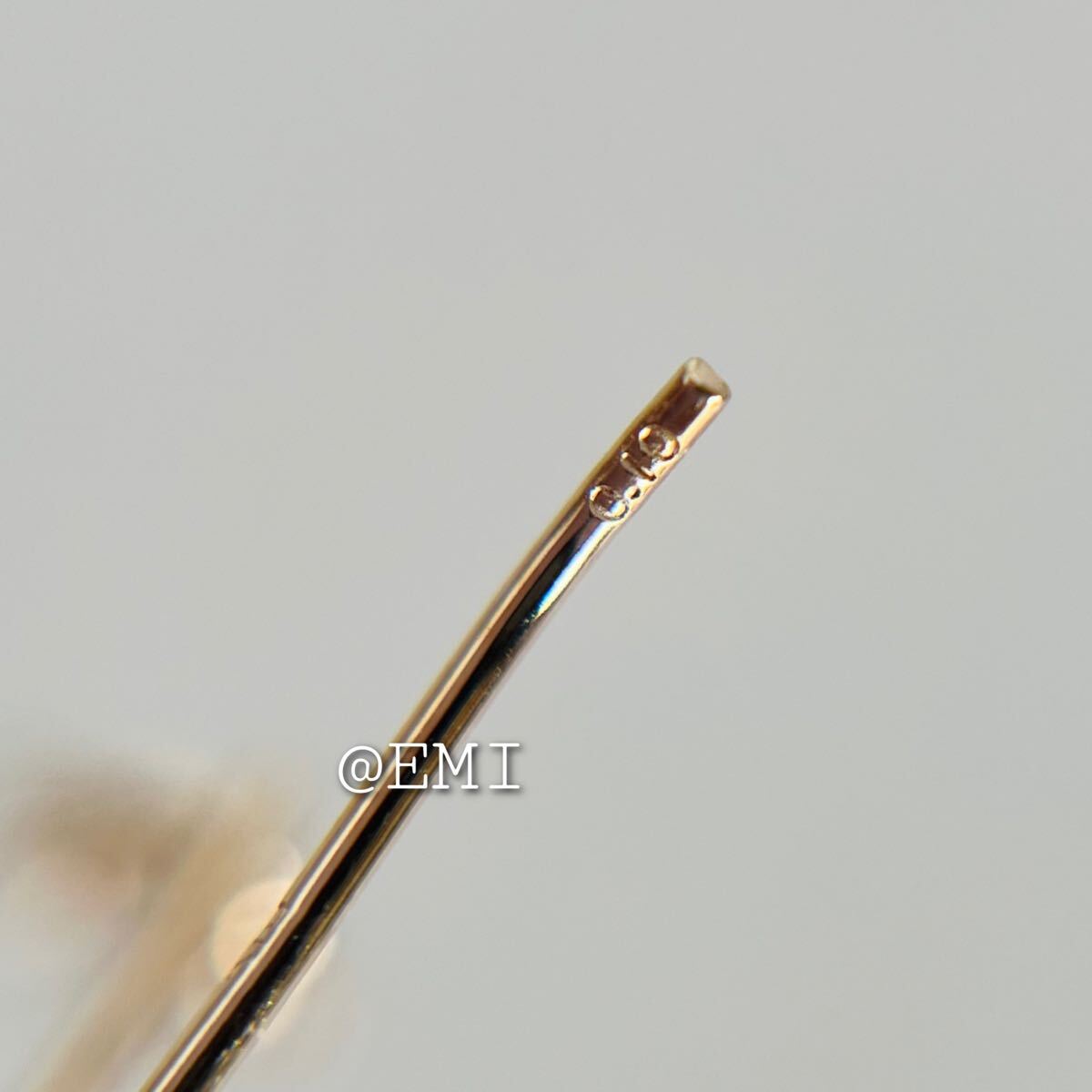 【スペシャルセール☆】 K18 天然ダイヤモンド 0.20ct デザインフックピアス　diamond _画像10