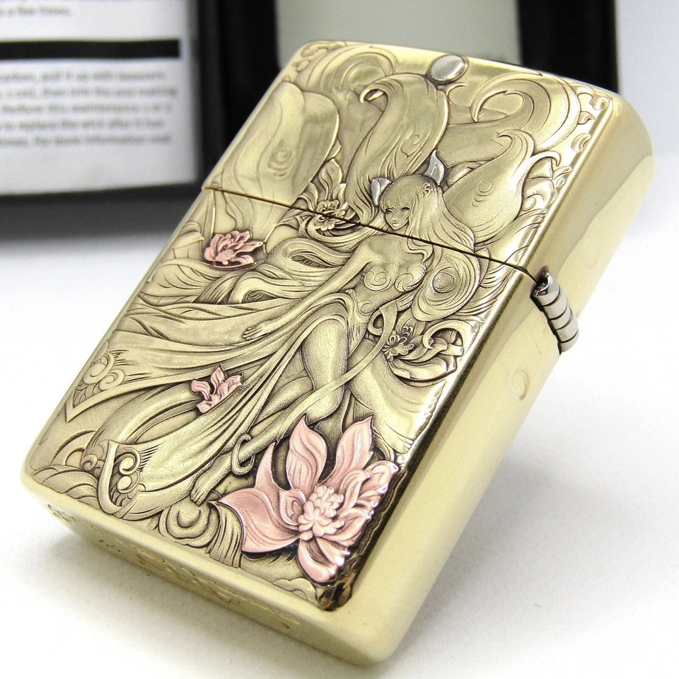 ZIPPO❤️狐女 Armor❤️5面加工 エッチング 2024年1月製 新品未使用 ZIPPO❤️狐女 Armor❤️5面加工 エッチング 2024年1月製 新品未