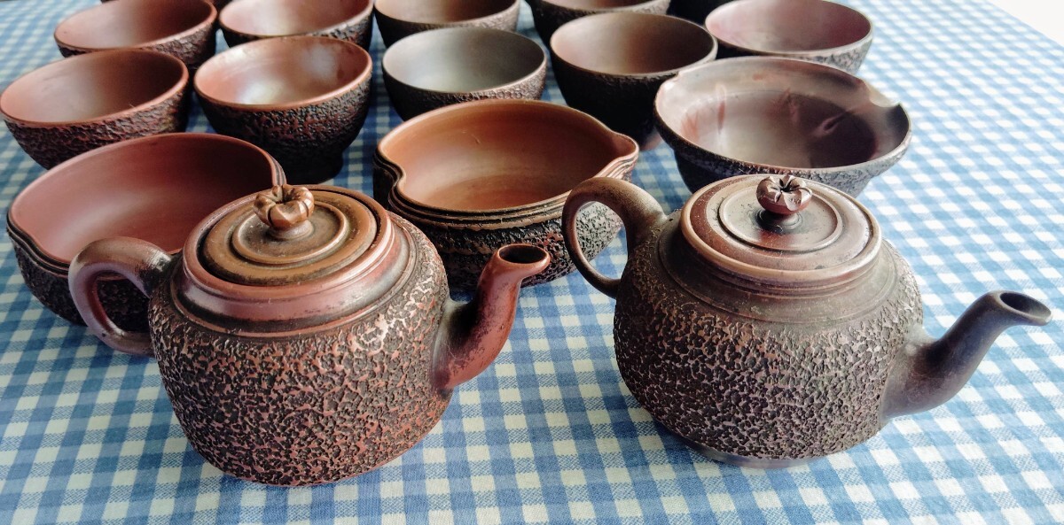煎茶道具まとめて 備前焼 常滑焼 煎茶碗 湯冷まし 煎茶道具まとめて 備前焼 常滑焼 煎茶碗 湯冷まし 九谷焼煎茶