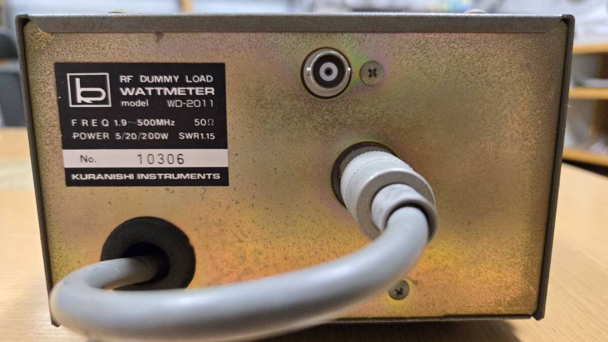 クラニシ WD-2011 RF DUMMY LOAD 広帯域終端形高周波電力計 KURANISHI WD-2011 RF DUMMY LOAD WATTMETER | 【MUSENモール