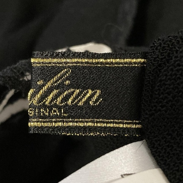 レリアン Leilian カーディガン サイズ11 M - 黒×白 レディース 長袖 美品 トップス_画像4