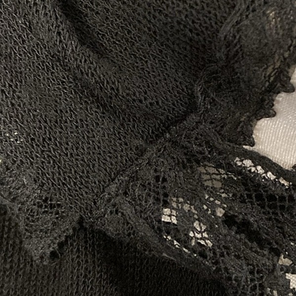 レリアン Leilian カーディガン サイズ11 M - 黒×白 レディース 長袖 美品 トップス_画像8