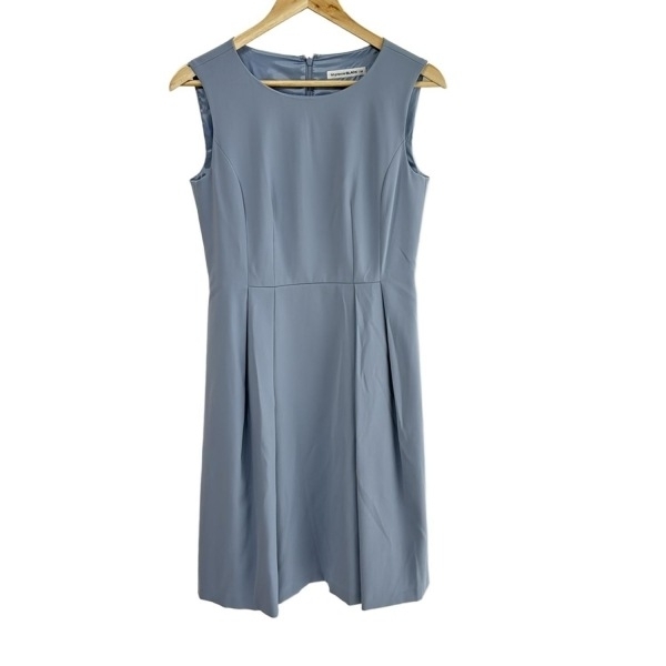 エムプルミエブラック M-premierBLACK サイズ38 M - ライトブルー レディース クルーネック/ノースリーブ/ロング 美品 ワンピース_画像1