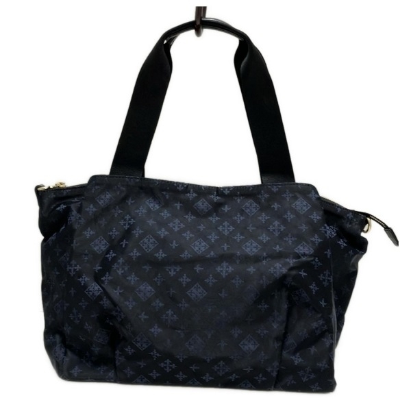 ラシット russet トートバッグ ブラック×ダークネイビー  ラシット russet ショルダーバッグ - レザー 黒×ダークネイビー バッグ