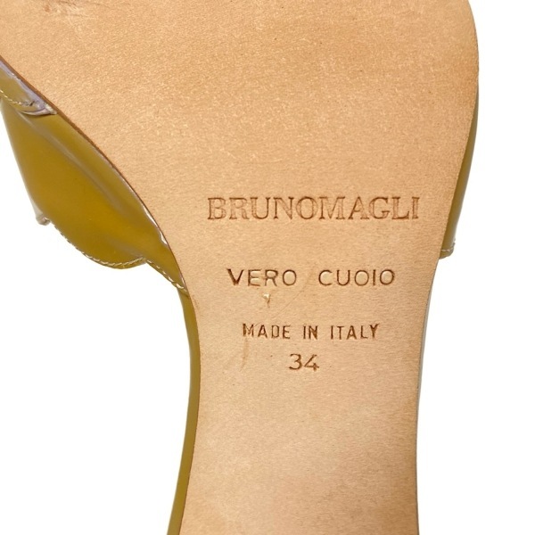 ブルーノマリ BRUNOMAGLI ミュール 34 - レザー ライトブラウン レディース 靴_画像6