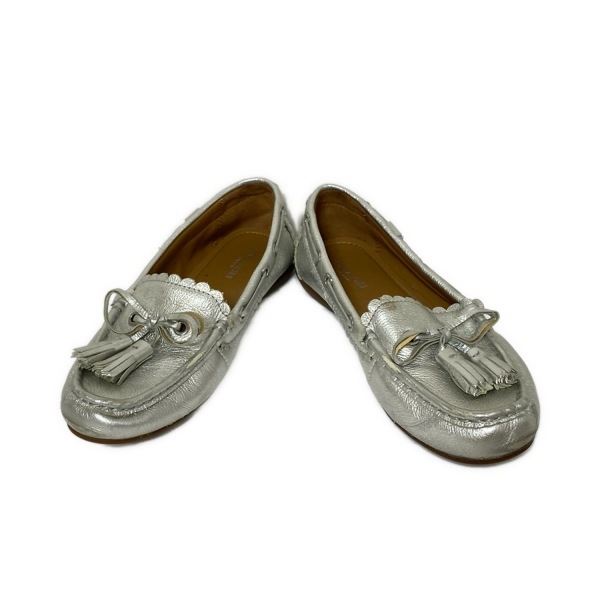コーチ COACH ローファー US6.5B - レザー シルバー レディース リボン/タッセル 靴_画像2