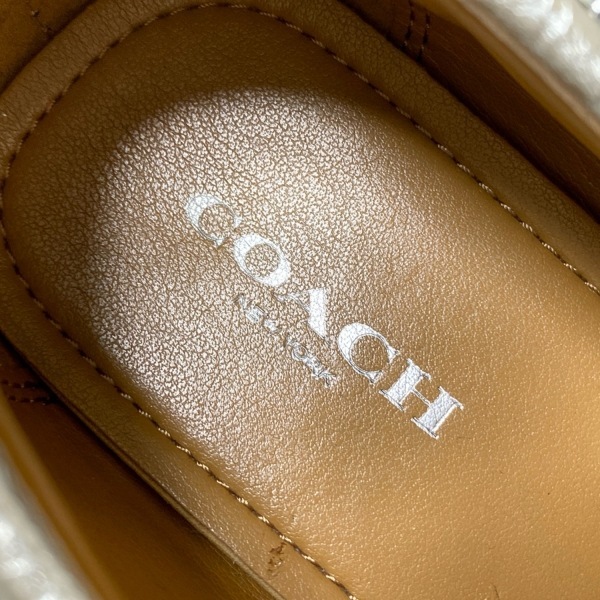 コーチ COACH ローファー US6.5B - レザー シルバー レディース リボン/タッセル 靴_画像5