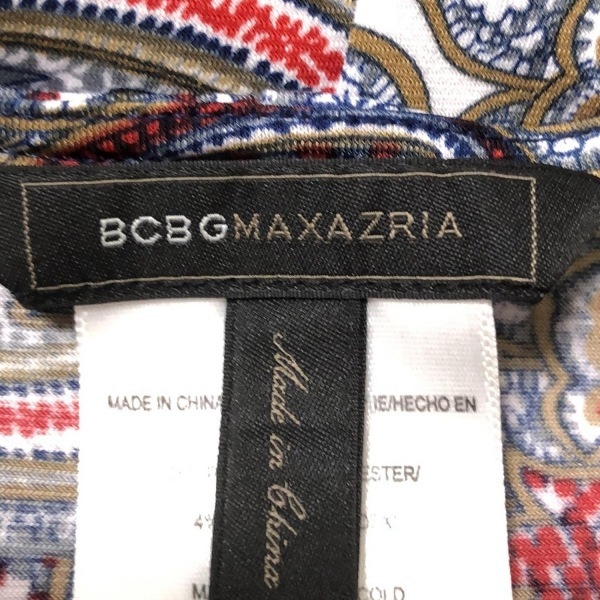ビーシービージーマックスアズリア BCBGMAXAZRIA サイズL - ネイビー×レッド×マルチ レディース ワンピース_画像3