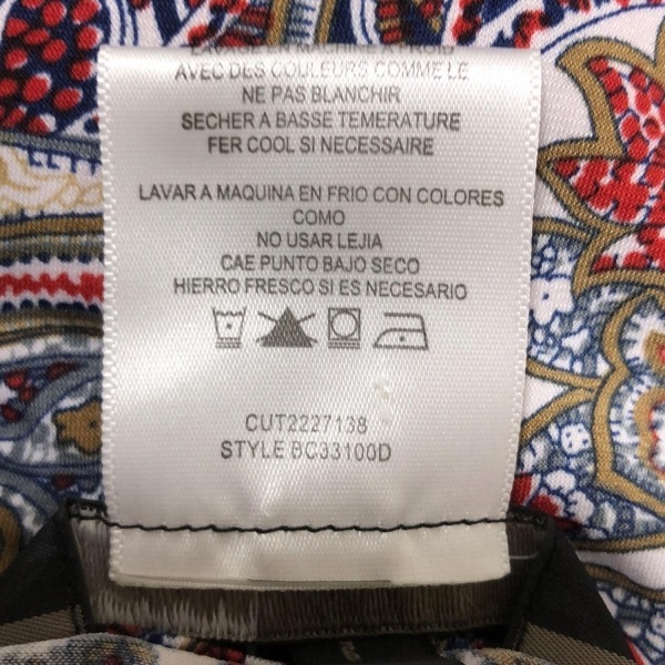 ビーシービージーマックスアズリア BCBGMAXAZRIA サイズL - ネイビー×レッド×マルチ レディース ワンピース_画像5