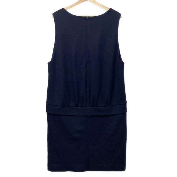 レリアン Leilian サイズ13 L - ダークネイビー レディース ノースリーブ ワンピース_画像2