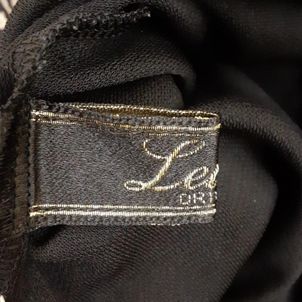 レリアン Leilian サイズ11 M - 黒×ベージュ レディース クルーネック/半袖/ひざ丈/異素材切替 美品 ワンピース_画像3