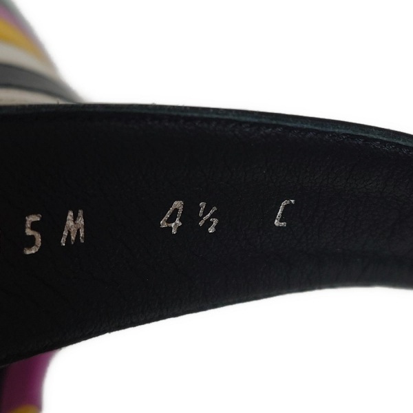  Salvatore Ferragamo FERRAGAMO/SalvatoreFerragamo сандалии 4 1/2 - кожа чёрный × белый × мульти- женский окантовка / выступающая подошва замена обивки settled 