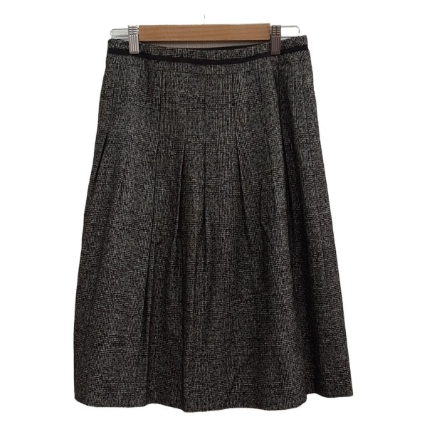  paul (pole) Stuart PaulStuart длинная юбка размер 8 M - чёрный × светло-серый женский прекрасный товар низ 