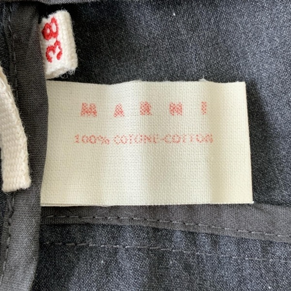 マルニ MARNI スカート サイズ38 S - コットン、コットン グレー レディース ひざ丈 ボトムス_画像4