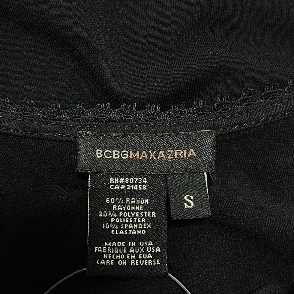 ビーシービージーマックスアズリア BCBGMAXAZRIA サイズS - 黒 レディース Vネック/長袖/ロング ワンピース_画像3