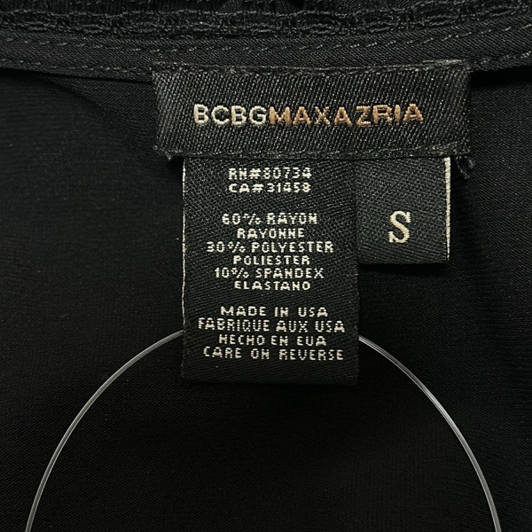 ビーシービージーマックスアズリア BCBGMAXAZRIA サイズS - 黒 レディース Vネック/長袖/ロング ワンピース_画像4