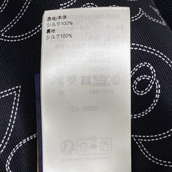 ルイヴィトン LOUIS VUITTON ハーフパンツ サイズ50 XL 1AFWOP プリントシルクショーツ シルク 黒×白 メンズ 美品 ボトムス