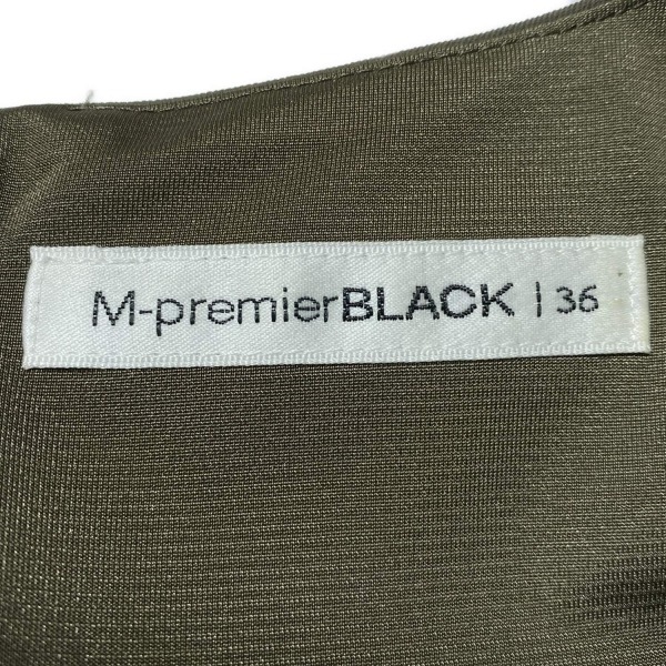 エムプルミエブラック M-premierBLACK サイズ36 S - グレーベージュ レディース クルーネック/ノースリーブ/ロング ワンピース_画像3