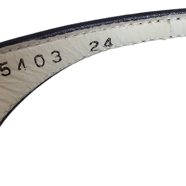 ギンザカネマツ GINZA Kanematsu サンダル 24 - レザー 黒×白×ライトグレー レディース パンチング 靴_画像6