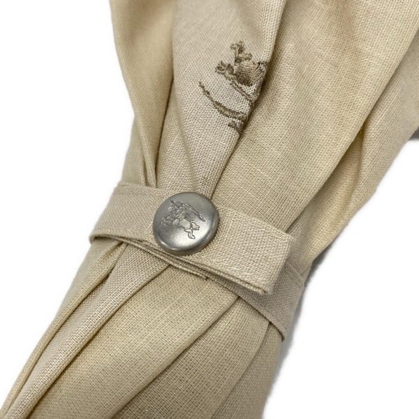 バーバリー BURBERRY/Burberry 日傘 - ベージュ×ダークブラウン×マルチ 日傘/チェック柄/ドット柄/フリル 傘