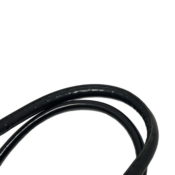 レリアン Leilian ハンドバッグ - レザー 黒 花柄/型押し加工 バッグ_画像6