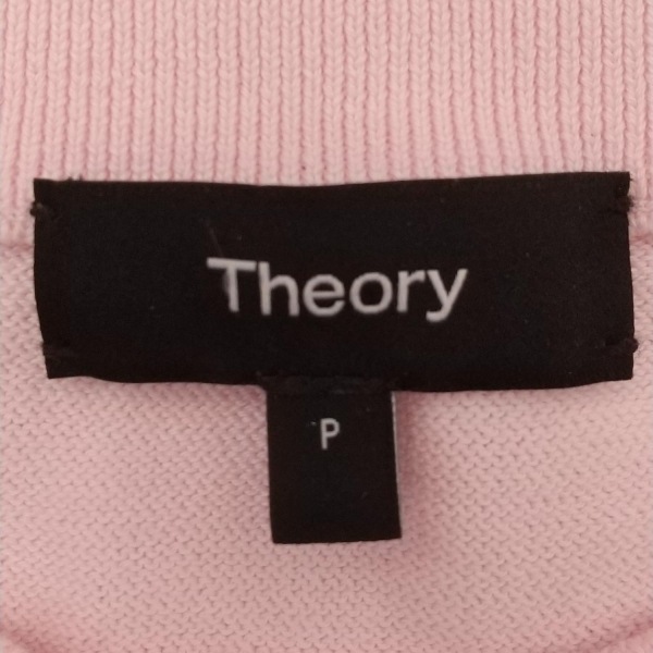 セオリー theory 長袖セーター/ニット サイズP M - ライトピンク レディース クルーネック 美品 トップス_画像3