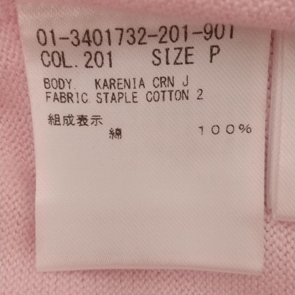 セオリー theory 長袖セーター/ニット サイズP M - ライトピンク レディース クルーネック 美品 トップス_画像4