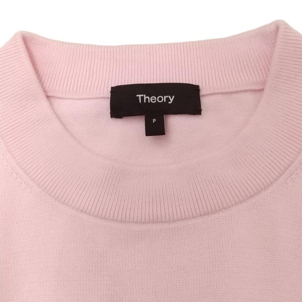 セオリー theory 長袖セーター/ニット サイズP M - ライトピンク レディース クルーネック 美品 トップス_画像7